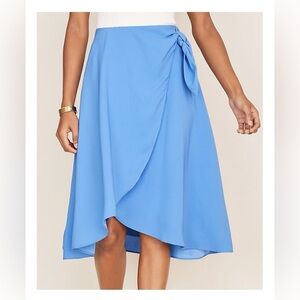 Ann Taylor NWT Faux Wrap Midi Skirt Size 2